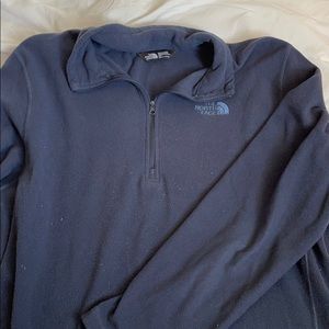 North face 1/4 zip fleece jacket